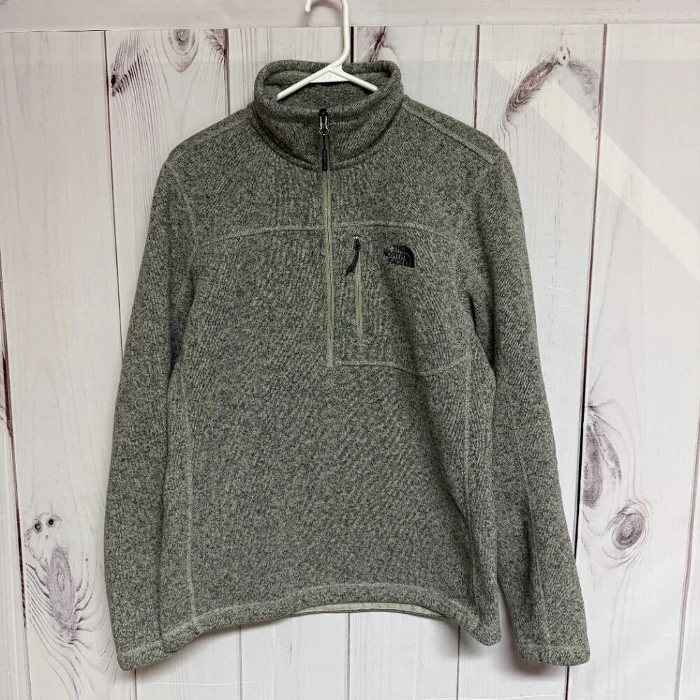 The North Face Gordon Lyons 1/4-Zip Men’s‎ Medium Heather Gray EUC